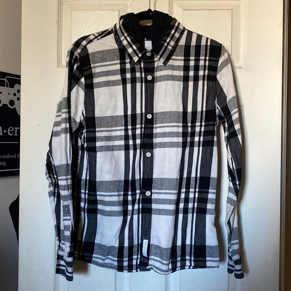 Flannel Hooded Shirt